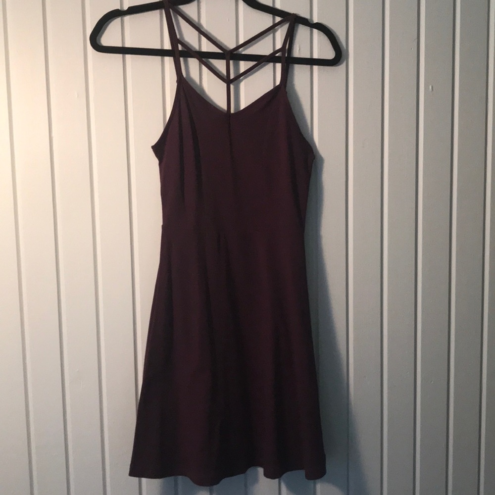 Express Strappy Front Skater Dress